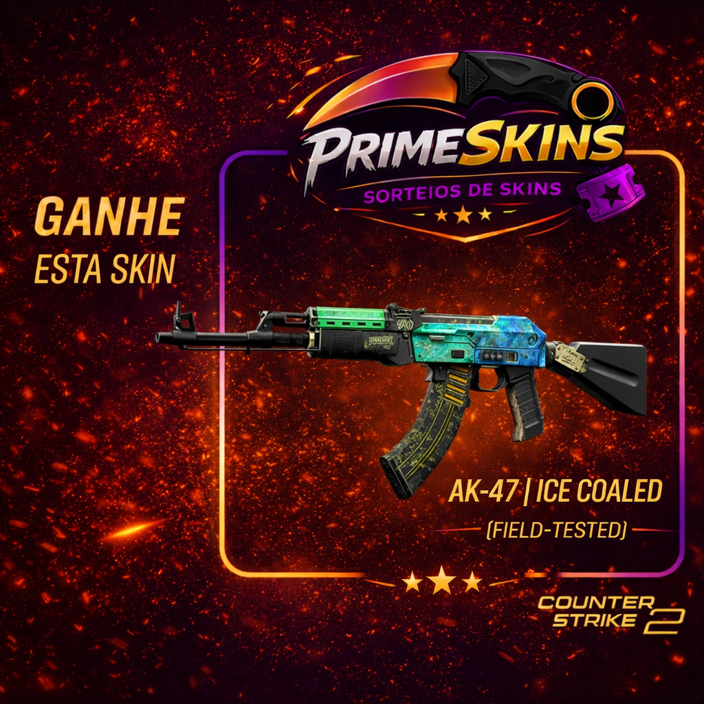 Restam poucos números 🔥 AK-47 | ICE COALED (FIELD-TESTED)